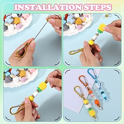 10шт алюминий с карабинами для скалолазания AJEW-SZ0002-58B