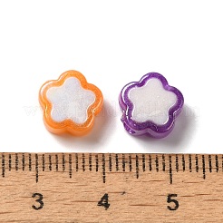 メッキアクリルビーズ  ABカラーメッキ  スター  ミックスカラー  10x10x4mm  穴：2mm  1785個/ 500g&nbsp;OACR-M006-03