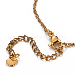 Браслеты на ногу из нержавеющей стали 304 с цепочкой AJEW-H104-07G