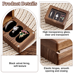 Деревянная шкатулка для обручального кольца OBOX-WH0016-07A