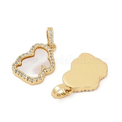 Латунные микро проложить кубического циркония подвески KK-U058-20G