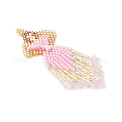 Подвески-ангелы из стеклянных бисеров&nbsp;PALLOY-MZ0089296-03