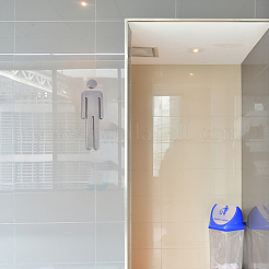 1 комплект пластиковых наклеек для ванной комнаты AJEW-GF0005-94A