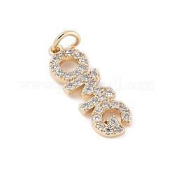 Ottone micro spianare pendenti zirconi&nbsp;KK-Z107-15G-01