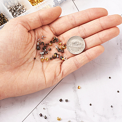 Зажимные бусины из латуни KK-TA0007-57