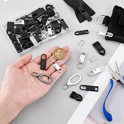 Наборы слайдеров для застежек-молний из сплава и резины&nbsp;FIND-PH0027-34