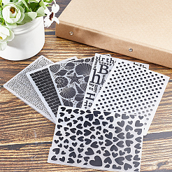 Cartelle di goffratura in plastica&nbsp;DIY-WH0032-74