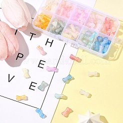 130 шт. 13-цветные градиентные прозрачные акриловые бусины&nbsp;OACR-FS0002-04