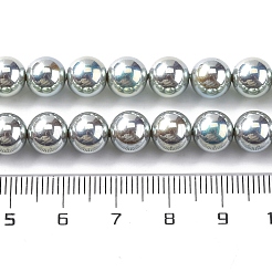 УФ-покрытие перламутровые стеклянные жемчужные бусины нити&nbsp;GLAA-F128-01B-T23