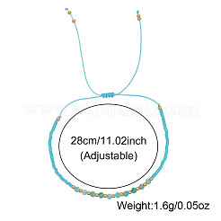 Bracelets tressés en perles d'amazonite naturelle&nbsp;LS-KZ2587-3