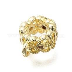 Латунь с трубчатыми дужками из кубического циркония&nbsp;LS-KK-Q048-01G