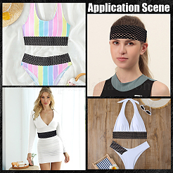 5 м плоский черный цвет полиэстеровый волнистый эластичный шнур&nbsp;OCOR-GF0003-85A