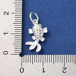 925 серебряная подвеска-полая рыбка с кольцами для прыжков&nbsp;LS-STER-E071-01S-02