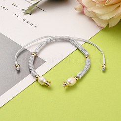 Плетеный браслет из нейлонового шнура AJEW-JB00764-04