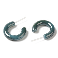 Pendientes de cerámica con circonitas biocerámicas hipoalergénicas.&nbsp;EJEW-Z023-01J-02