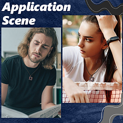 667 ожерелья из нержавеющей стали с цепочкой-коробкой&nbsp;NJEW-BBC0001-35E-EB