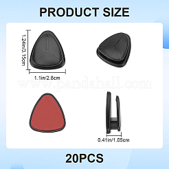 20 шт. самоклеящиеся крючки для приборной панели автомобиля из АБС-пластика AJEW-CP0003-73