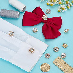 10 шт. 1-отверстие кнопки из сплава стекла BUTT-FG0001-50B