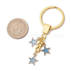 Брелок звезда из эмали сплава&nbsp;KEYC-JKC01084-04