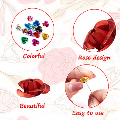 650 шт. двухцветные алюминиевые кабошоны MRMJ-FW0001-01C