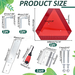 Señales de advertencia de cola de vehículo de movimiento lento de aluminio&nbsp;FIND-WR0013-16