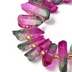 Гальванические природный кристалл кварца бусы пряди&nbsp;G-F800-D09