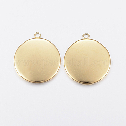 Ионное покрытие (ip) нержавеющая сталь 304 подвеска кабошон оправа&nbsp;X-STAS-F135-02G