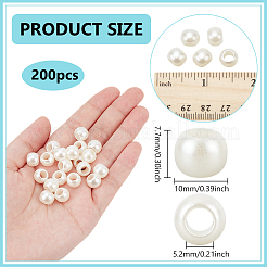 Абс пластмасса имитация жемчужина европейские бисер SACR-NB0001-18A