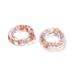 Подвески из прозрачной смолы с внутренними сухоцветами&nbsp;RESI-A043-07B