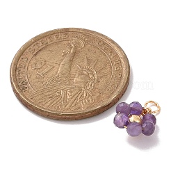 Подвески из бисера из натурального смешанного камня PALLOY-JF02103