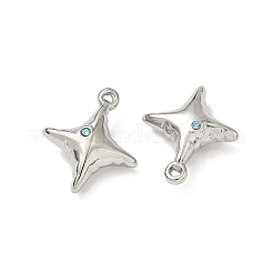 Ciondoli in strass in acciaio inossidabile 304&nbsp;STAS-L308-04C-P