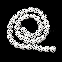 Фарфоровые бусины ручной работы&nbsp;PORC-K010-07D