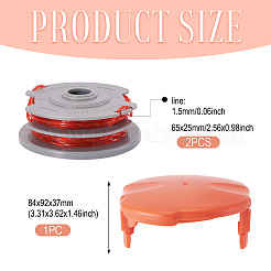 2 катушка с леской для триммера и один колпачок&nbsp;FIND-TAC0027-31