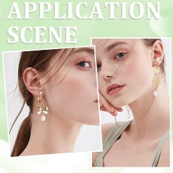 24 шт. латунный винт на зажимах для сережек&nbsp;KK-SP0001-20G