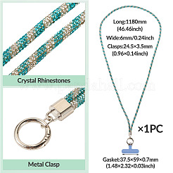 Язычок для крепления телефона со стразами&nbsp;AJEW-TAC0030-033B