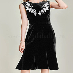 2 пара листьев полиэстер вышитые украшения аксессуары&nbsp;DIY-LP0003-31B