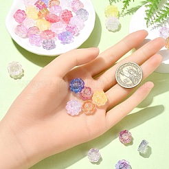 40шт 10 стиля прозрачные стеклянные бусины&nbsp;GLAA-YW0003-84