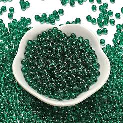 Perline di vetro di colori trasparenti&nbsp;SEED-C001-02A-12