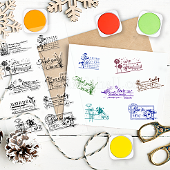 Изготовленные на заказ пластиковые прозрачные штампы из ПВХ&nbsp;DIY-WH0448-0150