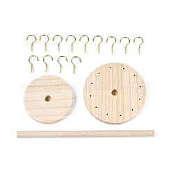Porte-lunettes plat et rond en bois&nbsp;ODIS-T002-01B-02