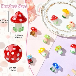 10шт 10 цвета бусины лэмпворк ручной работы&nbsp;LAMP-CJ0002-81