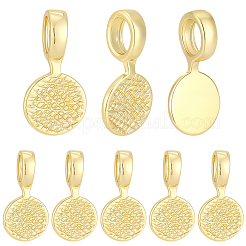 8 pz di ganci piatti in ottone da incollare&nbsp;KK-BBC0028-05G
