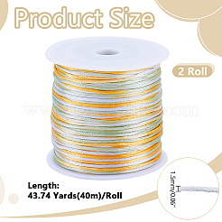 Cordon rond en polyester de 40 m&nbsp;OCOR-WH0077-106A