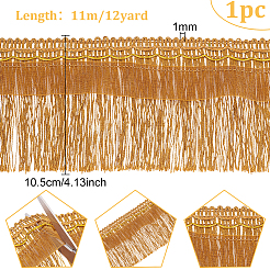 Лента из полиэстера с бахромой&nbsp;OCOR-WH0078-34