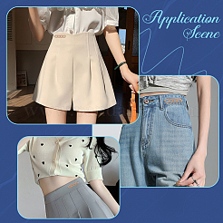 6 шт. регулируемые булавки для джинсов из сплава в форме цепочки AJEW-GF0009-70LG