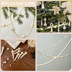 150 шт. натуральные необработанные деревянные бусины WOOD-SP0001-57