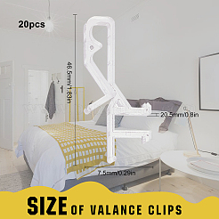 Пластиковые зажимы для штор FIND-WH0053-29