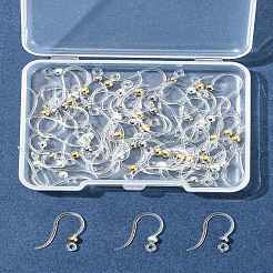 60 шт. 3-х цветные экологически чистые пластиковые крючки для сережек STAS-FS0001-61