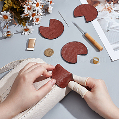 DIY-Reparatursets für Taschenecken aus Rindsleder&nbsp;PURS-WH0002-031B
