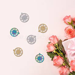 18 шт. 3-цветное ионное покрытие (IP) из нержавеющей стали 304 подвески&nbsp;STAS-DC0014-15